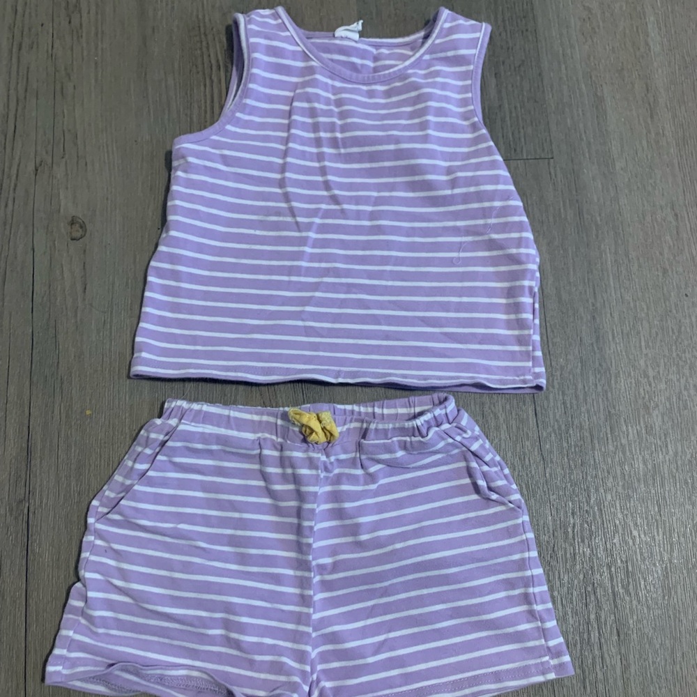 Girls Crop Lounge Set
